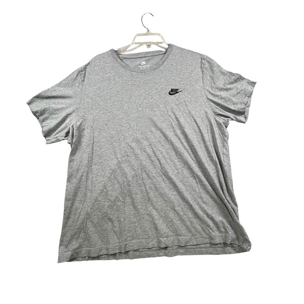 Nike T-Shirt Mens XL Gray Short Sleeve Embroidered Logo Crewneck Tee - Picture 2 of 9